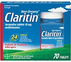 Claritin Non-drowsy 24hr Allergy Medicine Tablets 10mg 100 ct (BN14)