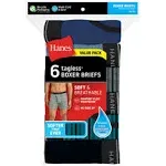 Hanes Men's Tagless Boxer Briefs, 6 Pack