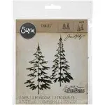 Sizzix thinlits Jim holtz Woodlands dies 660978 trees forest wilderness