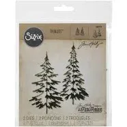 Sizzix Thinlits Dies 2/Pkg By Tim Holtz Woodlands