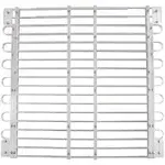 Window Well Grate - Model L9 - Fits Metal Window Wells with Large Radius Front Corners (34"-37" D) x (45"-60" W)