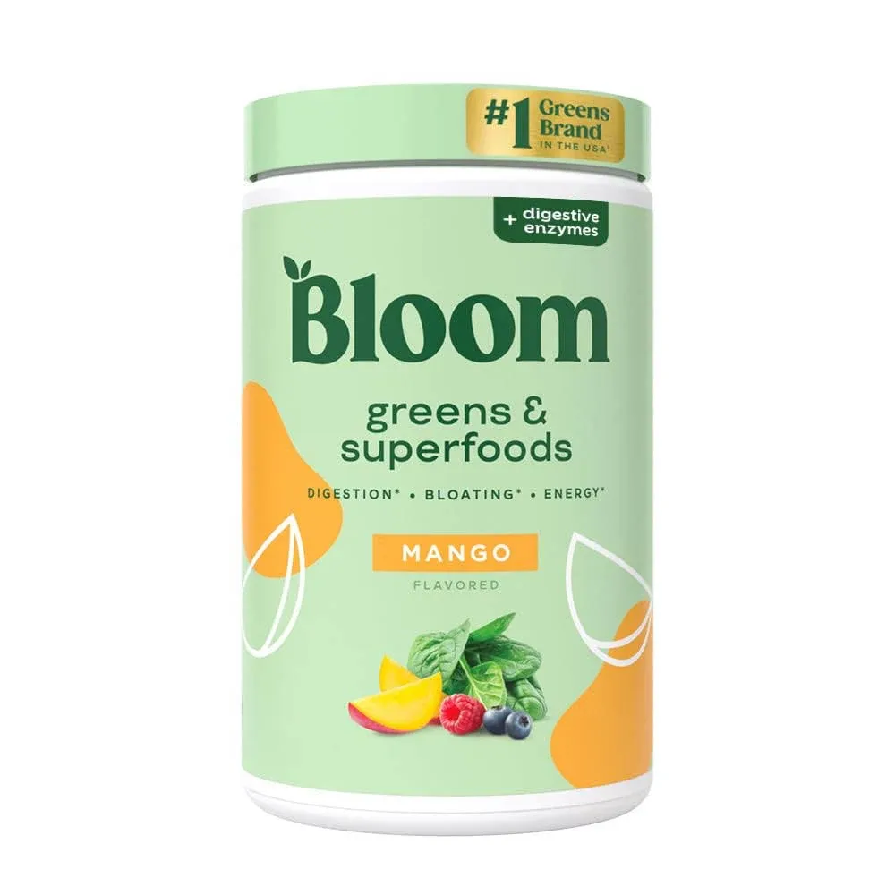 Bloom Green Juice Powder Mango Flavor 141g 25 Services