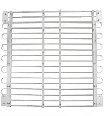 Window Well Grate - Model L9 - Fits Metal Window Wells with Large Radius Front Corners (34"-37" D) x (45"-60" W)