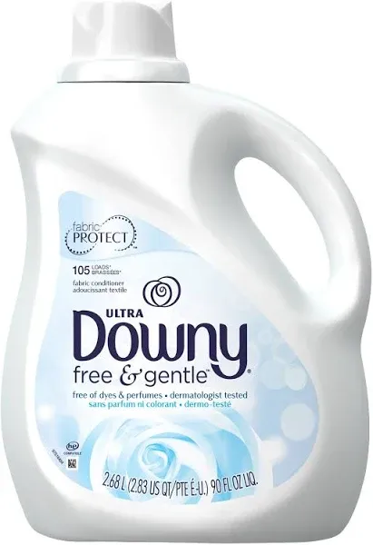 Downy Fabric Softener, Ultra, Free & Gentle