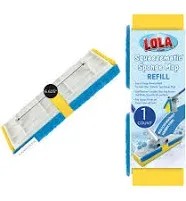 Lola Products SqueezeMatic Easy Clean Butterfly Sponge Mop Head Refill 9" Wide Mop Head