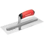 Goldblatt Trowel Pro Stainless Steel Square-Notch Trowel 1/4 In. X 1/4 In. X 1/4