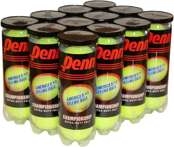 Penn Championship Extra Duty Tennis Balls (12 cans, 36 balls)