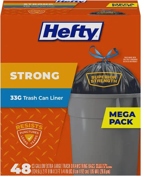 Hefty Strong Large Trash Bags