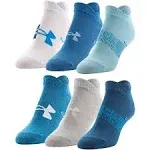 UNDER ARMOUR Womens Socks No Show Essential Lightweight 6 Pair Shoe 6-10 