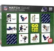 YouTheFan Official NFL Houston Texans Football Memory Match Game - 36 Cards