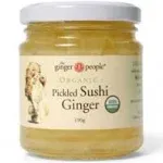 The Ginger People Organic Pickled Sushi Ginger 6.70-Ounce Glass Bottle