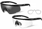 Wiley x Saber Advanced Smoke Grey Clear/2 Matte Black RX Insert Sunglasses