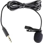 DOM1 3.5mm TRS Lavalier Omnidirectiona<wbr/>l Condenser Microphone for Camera Micro...