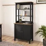 Bush Furniture Mayfield 5 Shelf Bookcase with Doors