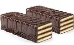 Seven Layer Cake | Christmas Petit Fours | Dobosh Torte | Holiday Food Gifts Christmas, New Years, Thanksgiving | Kosher | Nut Free | [2 Pack] Stern’s Bakery