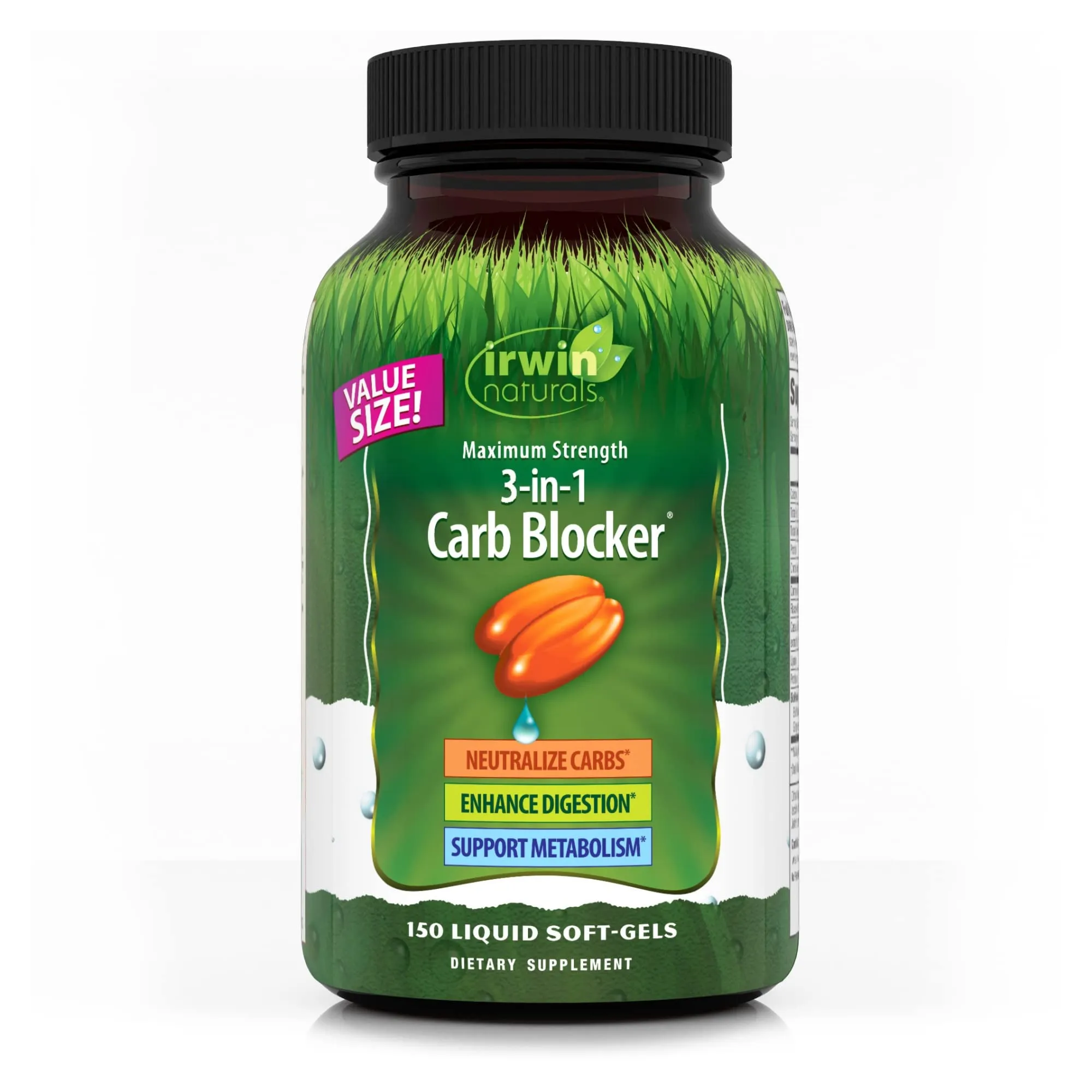 Irwin Naturals Maximum Strength 3-in-1 Carb Blocker