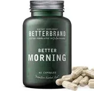 Betterbrand BetterMorning All-Natural Ingredients with DHM - Supports Liver Aid - Gluten-Free & Vegetarian (42 Capsules)