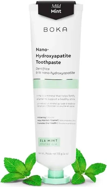 Boka Fluoride Free Toothpaste - Nano Hydroxyapatite<wbr/>, Remineralizing<wbr/>, Sensitive T