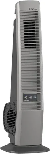 Lasko 42&#034; Grey Outdoor Oscillating Tower Fan 10 Foot Power Cord 4 Speeds