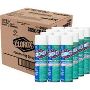 Clorox Disinfecting Spray, Fresh, 19 oz Aerosol, 12/Carton