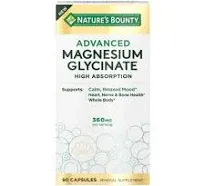 Nature's Bounty Advanced Magnesium Glycinate Capsules