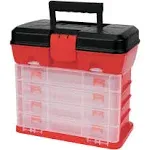 Performance Tool W54042 Plastic Rack System Tool Box with 4 Organizers