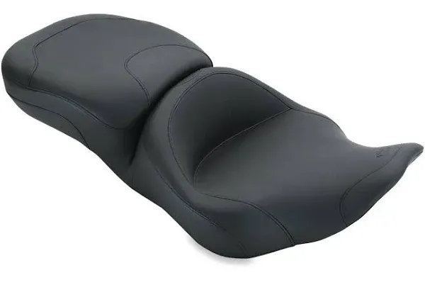 Mustang Motorcycle 76973 - Mustang 97-07 Harley RD King, 06-07 Str Glide, 00-05 Eagle - Touring 1pc Seat - Black