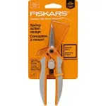 Micro-tip Easy Action Scissors, 6.1" Long, 1.75 Cut Length, Orange/white Handle