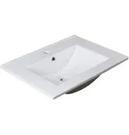 Fresca Torino 24" White Integrated Sink / Countertop