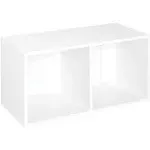 ClosetMaid Cubeicals White Stack & Hang 2-Cube Organizer