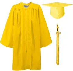 Graduationmall Matte Kindergarten Graduation Gown Cap Set with 2024 Tassel