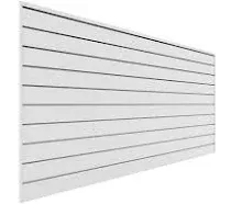 Proslat Slatwall Panel 8&#039; x 4&#039; PVC White