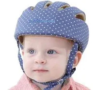 Adjustable Baby Helmet, Infant Baby Head Protector Lightweight Baby Safety Helmet Breathable Hat Toddler Essentials Baby Helmets for Crawling Walking Jumping Running (Gray)