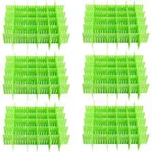 60 Pcs 12.6 X 2.76 Inch White Drawer Dividers Adjustable Premium Plastic Drawer 