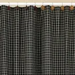 Park Designs Sturbridge Black Shower Curtain