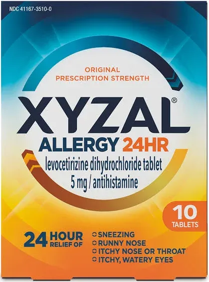 Xyzal Allergy 24 Hour Relief Tablets 35 ct