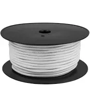 Speaker Wire - 99.9% Oxygen Free Copper – ETL Listed & CL3 Indoor Speaker Cable (16/2White, 100FT)