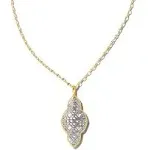 Abbie Long Pendant Necklace in Mixed Metal