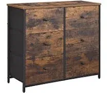 SONGMICS Rustic 6 Drawer Dresser