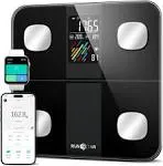 Runstar Smart Scale for Body Weight and Fat Percentage, High Accuracy Digital Bathroom Scale with Large Display for BMI Heart Rate 15 Body Composition Analyzer Sync with Fitness App 400lb