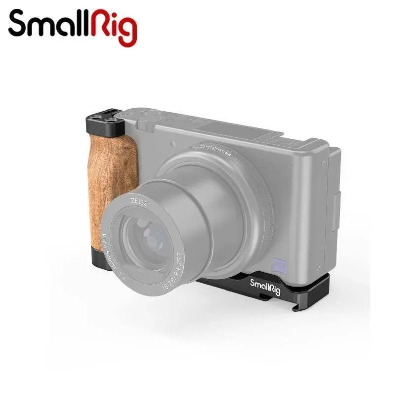 SMALLRIG ZV-1 Camera Wooden L Bracket L Plate with Cold Shoe for Sony ZV1 Camera - 2936