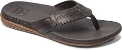 REEF Cushion Lux Men's Flip Flop, Ultra Soft Cushion Footbed, Full Grain Leather Strap