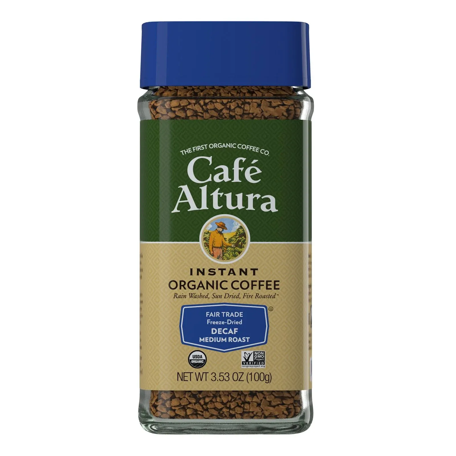 Cafe Altura Organic Fair Trade Decaf Instant Coffee, 3.53 oz