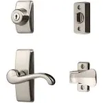 Ideal Security Deluxe Storm and Screen Door Lever Handle and Keyed Deadbolt