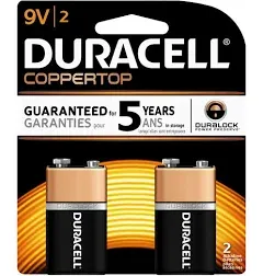 9v Alkaline Batteries  2 Count By Duracell