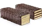 Seven Layer Cake Petit Four Cakes Dobosh Torte Scrumptious 7 Layer Cakes Kosher Dairy & Nut Free 16 oz per Cake - Sternas Bakery 2 Pack