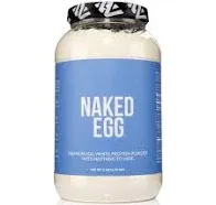 NAKED nutrition 3LB Non-GMO Egg White Protein Supplement Powder Unflavored No...