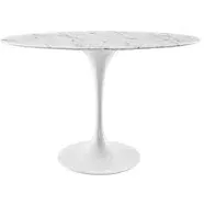 Lippa Artificial Marble Oval Dining Table Modway