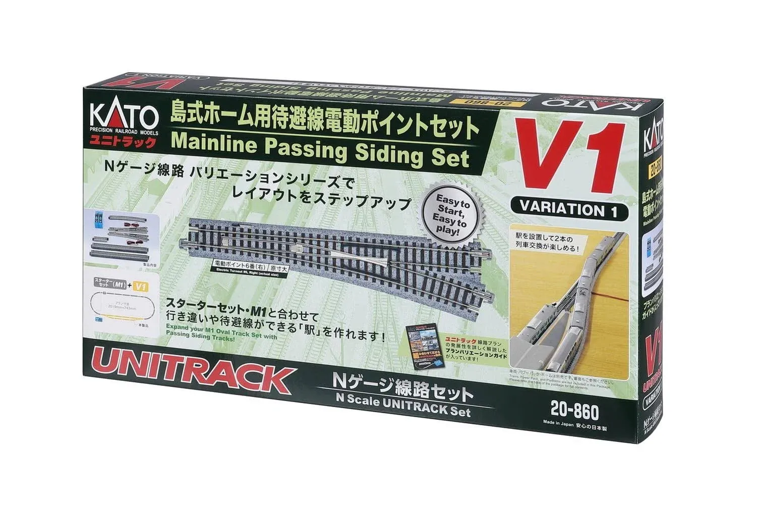 Kato 20-860 V1 - N Mainline Passing Siding Track Set