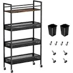 4 Tier Slim Storage Cart